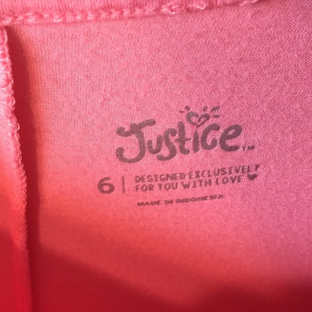 Justice long‎ sleeve shirt pink ombré size 6